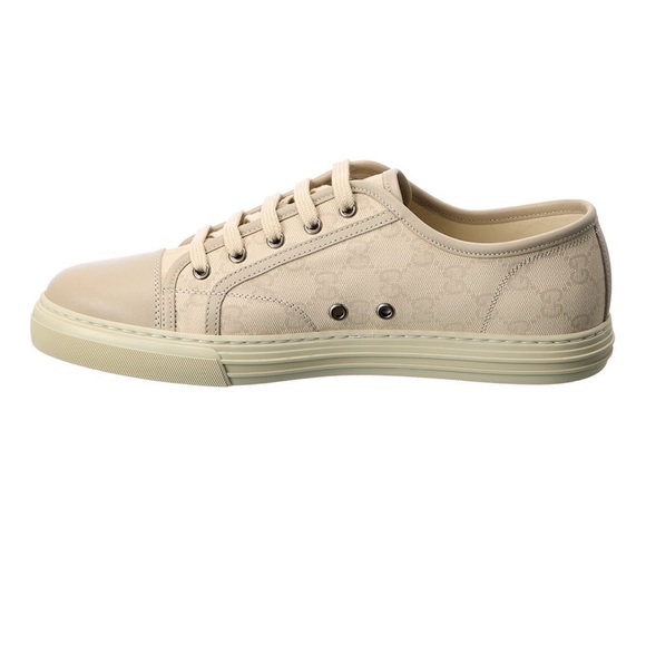 Gucci Canvas & Leather Sneaker - Picture 5 of 11